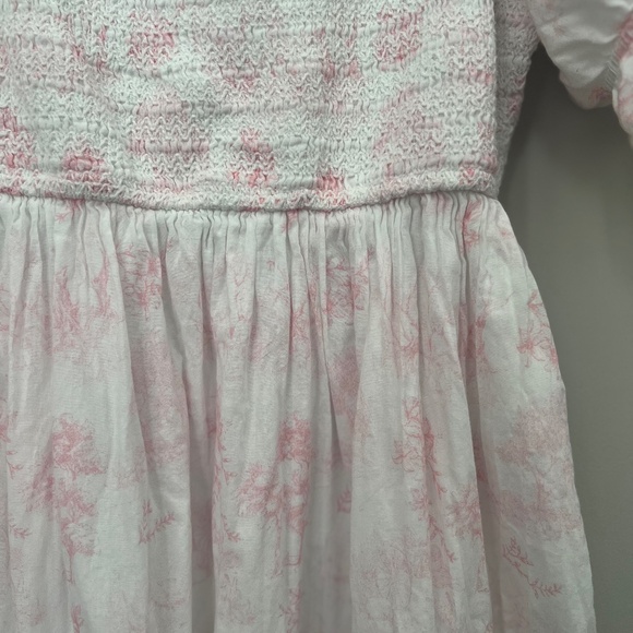 COPY - Ivy City Co | Pink Toile Smocked Dress Size XXL - Picture 3 of 6